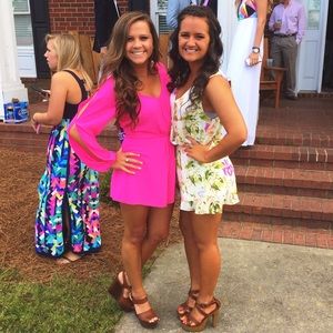 Bright Pink Romper- SUPER CUTE!